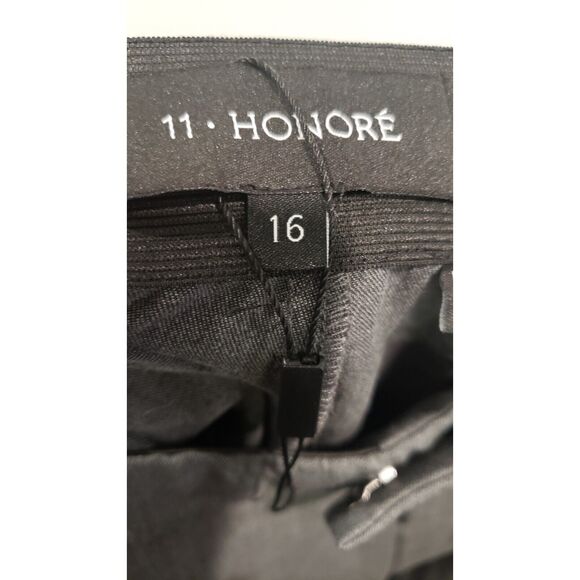 11 Honore Destiny High Waisted Tapered Trouser Sz 16 Dress Pants Grey NWT - Picture 7 of 9